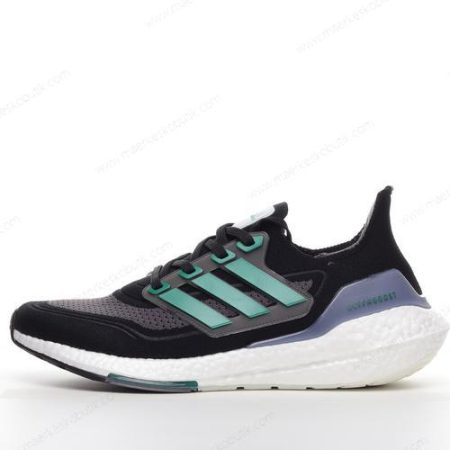 Billige Sko Adidas Ultra boost 21 ‘Sort Grøn Grå’ FZ1923