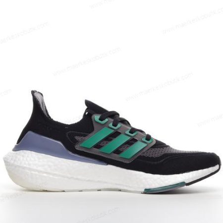 Billige Sko Adidas Ultra boost 21 ‘Sort Grøn Grå’ FZ1923