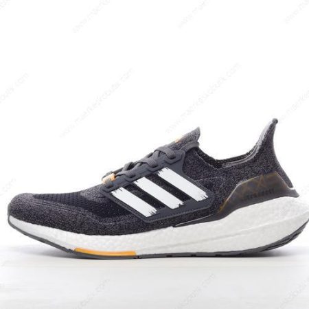 Billige Sko Adidas Ultra boost 21 ‘Sort Hvid Gul’ GW5838