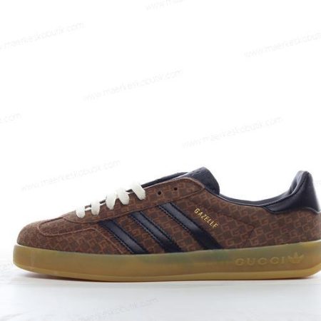 Billige Sko Adidas x Gucci Gazelle ‘Brun’ 707847-AAA2V-8546