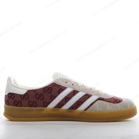 Billige Sko Adidas x Gucci Gazelle GG ‘Rød Brun’ HQ8851