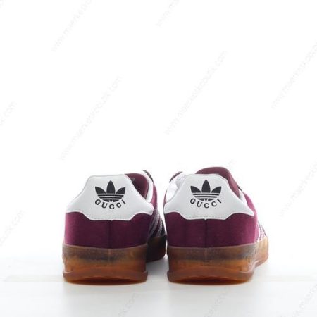 Billige Sko Adidas x Gucci Gazelle ‘Hvid Rød’ 707848-9STU0-6160