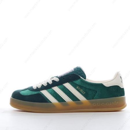 Billige Sko Adidas x Gucci Gazelle ‘Mørkegrøn Hvid’ 707848-9STU0-3170