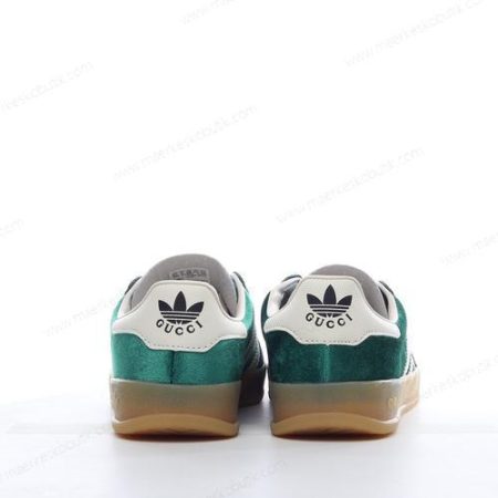 Billige Sko Adidas x Gucci Gazelle ‘Mørkegrøn Hvid’ 707848-9STU0-3170