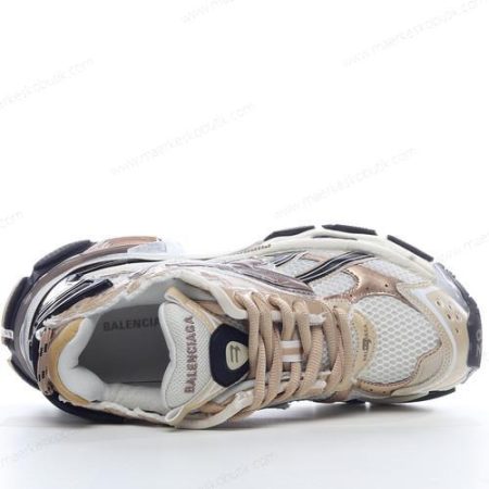 Billige Sko Balenciaga Runner ‘Beige Sort Hvid’ 677403W3RB39891