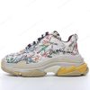 Billige Sko Balenciaga The Hacker Project Triple S x Gucci ‘Hvid Beige Gul’ 681068UL1108461