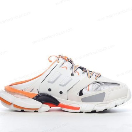 Billige Sko Balenciaga Track Mule ‘Hvid Orange’