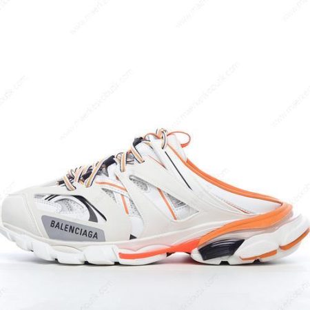 Billige Sko Balenciaga Track Mule ‘Hvid Orange’