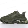 Billige Sko Balenciaga Triple S Clear Sole ‘Grøn’ 541624W2GA12325