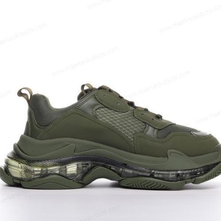 Billige Sko Balenciaga Triple S Clear Sole ‘Grøn’ 541624W2GA12325