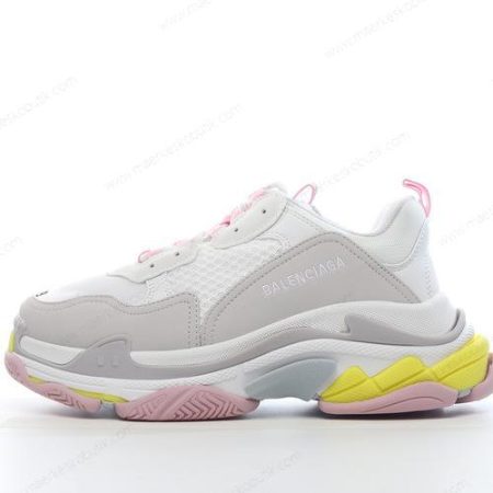 Billige Sko Balenciaga Triple S ‘Grå Hvid Pink Gul’