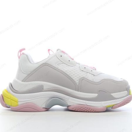 Billige Sko Balenciaga Triple S ‘Grå Hvid Pink Gul’