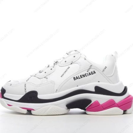 Billige Sko Balenciaga Triple S ‘Hvid Pink Sort’ 536737W2FA49155