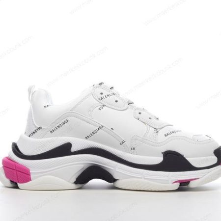 Billige Sko Balenciaga Triple S ‘Hvid Pink Sort’ 536737W2FA49155