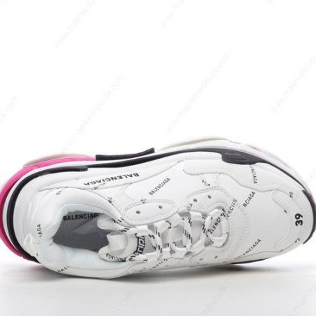 Billige Sko Balenciaga Triple S ‘Hvid Pink Sort’ 536737W2FA49155