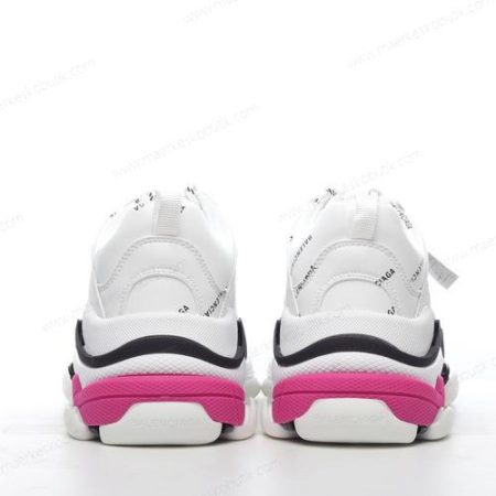 Billige Sko Balenciaga Triple S ‘Hvid Pink Sort’ 536737W2FA49155