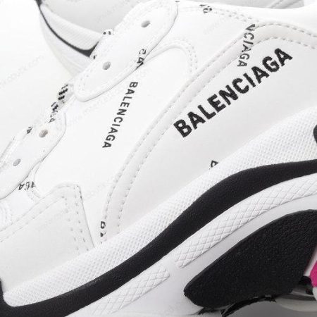 Billige Sko Balenciaga Triple S ‘Hvid Pink Sort’ 536737W2FA49155