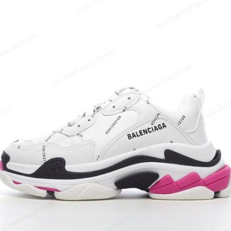 Billige Sko Balenciaga Triple S ‘Hvid Pink Sort’ 536737W2FA49155