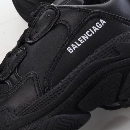 Billige Sko Balenciaga Triple S Synthetic Leather ‘Sort’ 524039W2FA51000