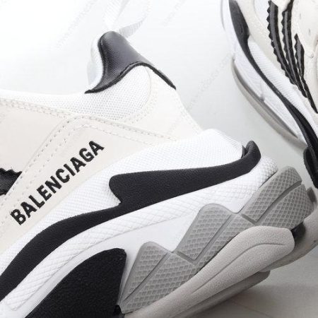 Billige Sko Balenciaga Triple S x Adidas ‘Hvid Sort’ 710020W2ZB19112