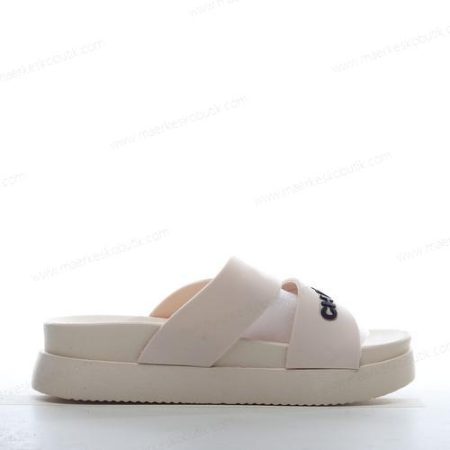 Billige Sko Chanel Beach Slippers ‘Hvid Sort’