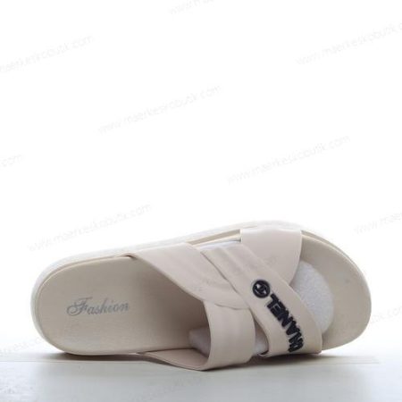 Billige Sko Chanel Beach Slippers ‘Hvid Sort’