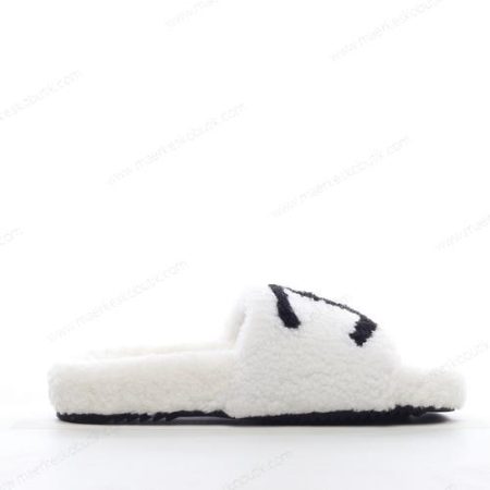 Billige Sko Chanel Slippers ‘Hvid Sort’