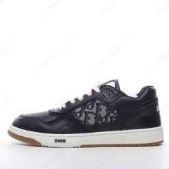 Billige Sko DIOR B27 OBLIQUE TRAINERS ‘Sort Hvid’