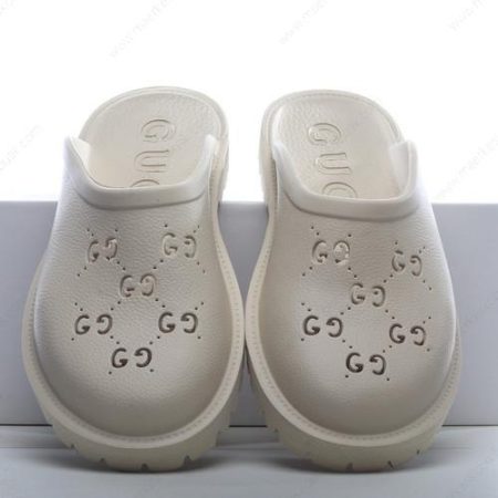 Billige Sko GUCCI Rubber GG Loafers ‘Off White’ 655517-JFB00-9022