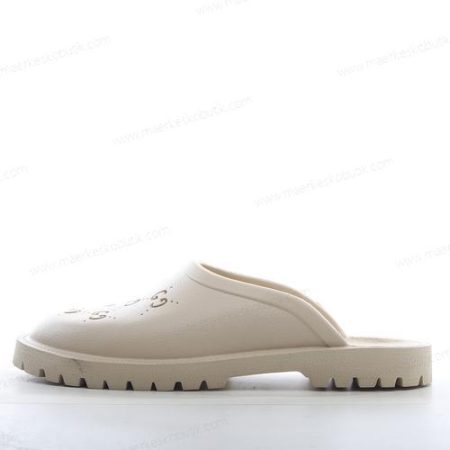 Billige Sko GUCCI Rubber GG Loafers ‘Off White’ 655517-JFB00-9022