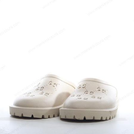 Billige Sko GUCCI Rubber GG Loafers ‘Off White’ 655517-JFB00-9022