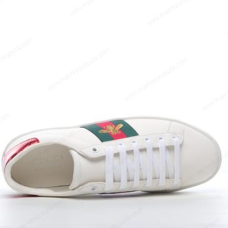 Billige Sko Gucci ACE Bee Embroidered ‘Hvid Rød’ 429446-A38G0-1284