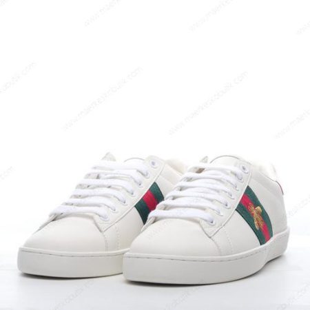 Billige Sko Gucci ACE Bee Embroidered ‘Hvid Rød’ 429446-A38G0-1284