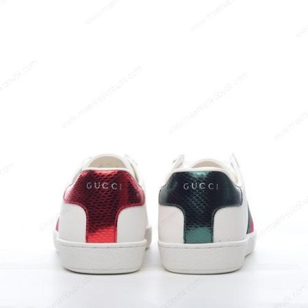 Billige Sko Gucci ACE Bee Embroidered ‘Hvid Rød’ 429446-A38G0-1284