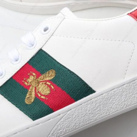 Billige Sko Gucci ACE Bee Embroidered ‘Hvid Rød’ 429446-A38G0-1284