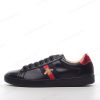 Billige Sko Gucci ACE Bee Embroidered ‘Sort Rød’ 429446-A38G0-1284