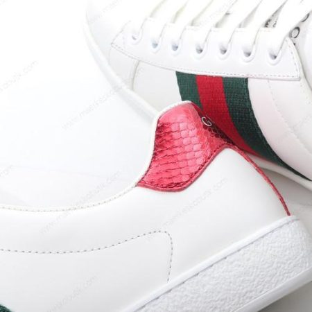 Billige Sko Gucci ACE Bee Sneakers ‘Hvid Rød’