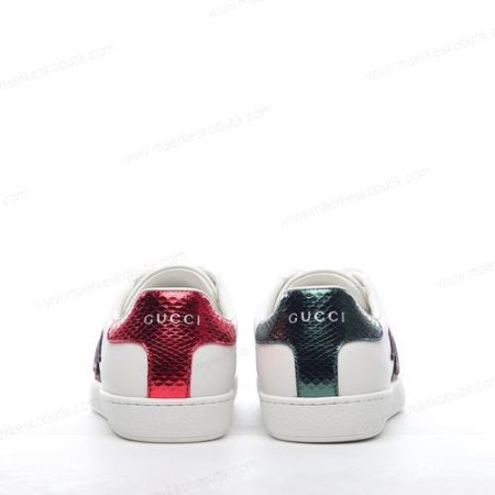 Billige Sko Gucci ACE Embroidered ‘Hvid Rød’ 456230-A38G0-9064