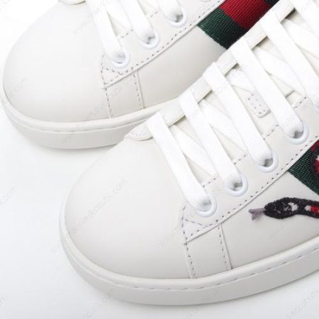 Billige Sko Gucci ACE Embroidered ‘Hvid Rød’ 456230-A38G0-9064