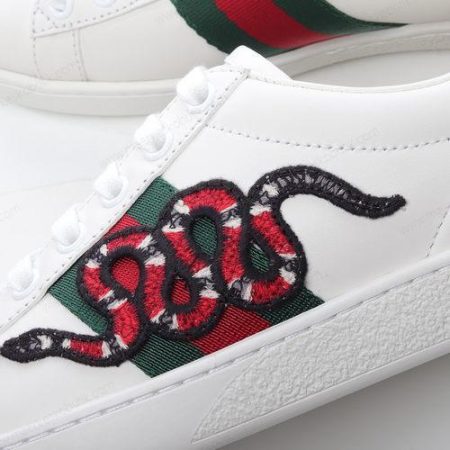 Billige Sko Gucci ACE Embroidered ‘Hvid Rød’ 456230-A38G0-9064