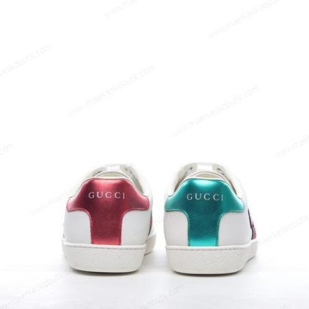 Billige Sko Gucci ACE GG Apple Patch ‘Hvid Rød’ 611376-DOPE0-9064