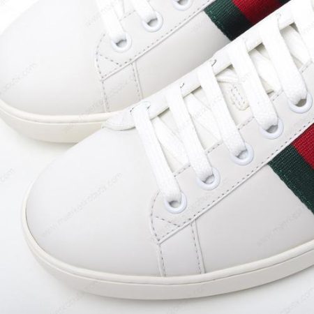 Billige Sko Gucci ACE GG Apple Patch ‘Hvid Rød’ 611376-DOPE0-9064