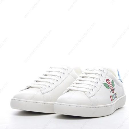 Billige Sko Gucci ACE TENNIS ‘Hvid Blå’ 603696-AYO70-9096