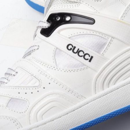 Billige Sko Gucci Basket High ‘Hvid Blå’ 661310-2SHA0-9014