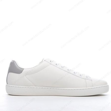 Billige Sko Gucci New ACE Perforated Leather Trainers ‘Hvid’