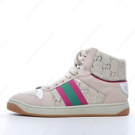 Billige Sko Gucci Screener GG High ‘Lys Pink Hvid’