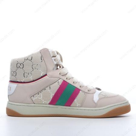 Billige Sko Gucci Screener GG High ‘Lys Pink Hvid’