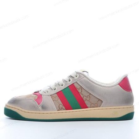 Billige Sko Gucci Screener GG sneaker ‘Rød Grøn’