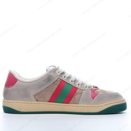 Billige Sko Gucci Screener GG sneaker ‘Rød Grøn’