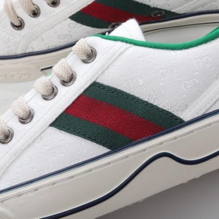 Billige Sko Gucci Tennis 1977 Canvas ‘Hvid Grøn’